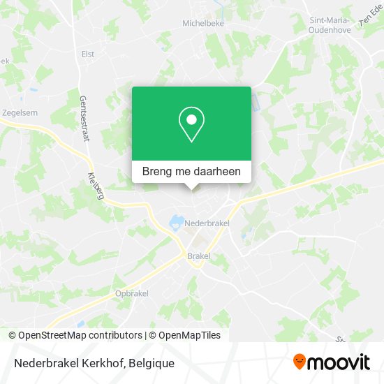 Nederbrakel Kerkhof kaart