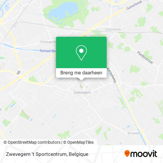 Zwevegem 't Sportcentrum kaart
