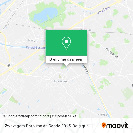 Zwevegem Dorp van de Ronde 2015 kaart