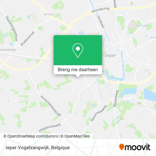 Ieper Vogelzangwijk kaart
