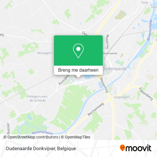 Oudenaarde Donkvijver kaart