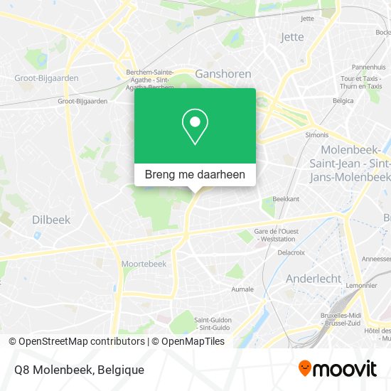 Q8 Molenbeek kaart