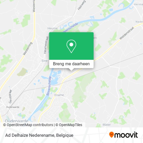 Ad Delhaize Nederename kaart