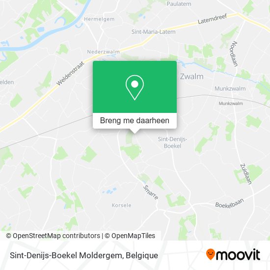 Sint-Denijs-Boekel Moldergem kaart