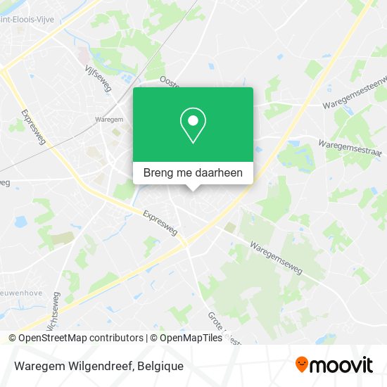 Waregem Wilgendreef kaart