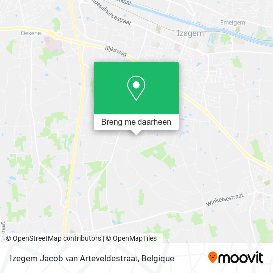 Izegem Jacob van Arteveldestraat kaart