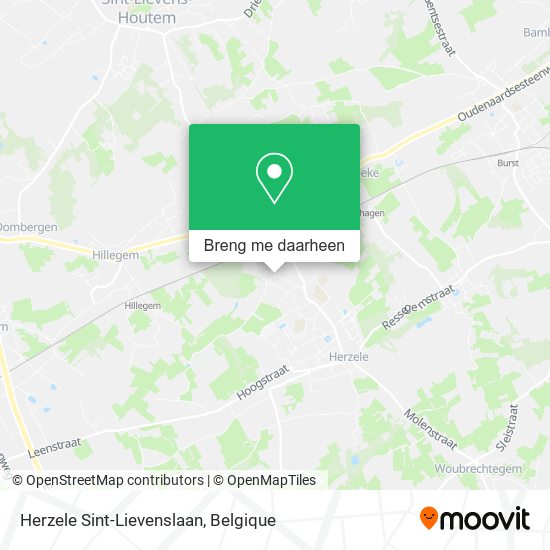 Herzele Sint-Lievenslaan kaart