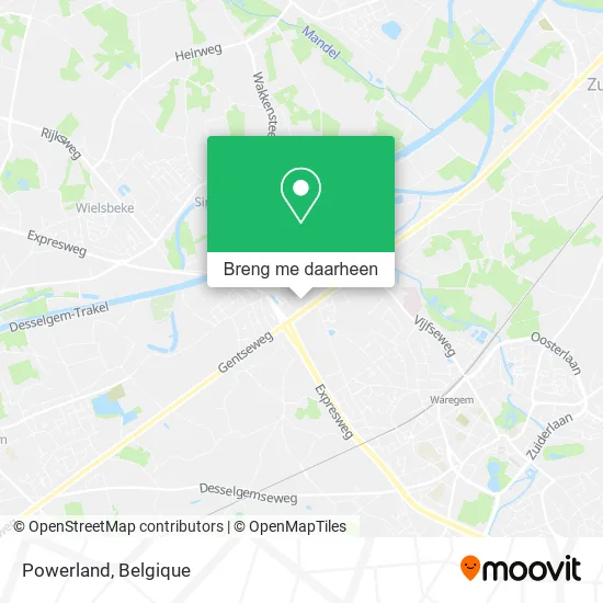 Powerland kaart