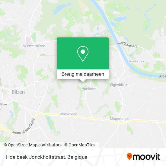 Hoelbeek Jonckholtstraat kaart
