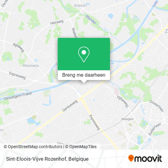 Sint-Eloois-Vijve Rozenhof kaart