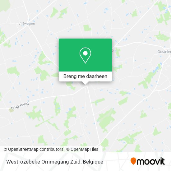 Westrozebeke Ommegang Zuid kaart