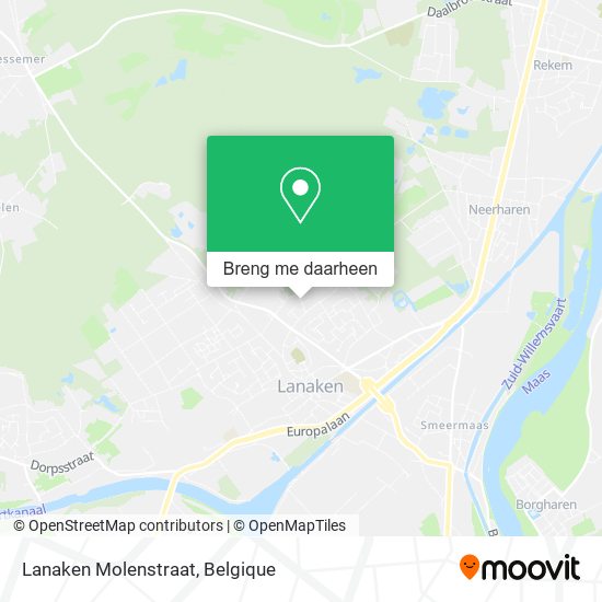 Lanaken Molenstraat kaart