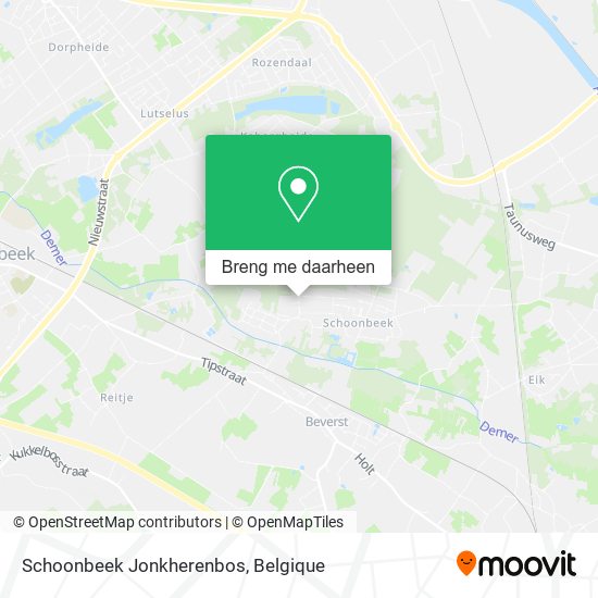 Schoonbeek Jonkherenbos kaart