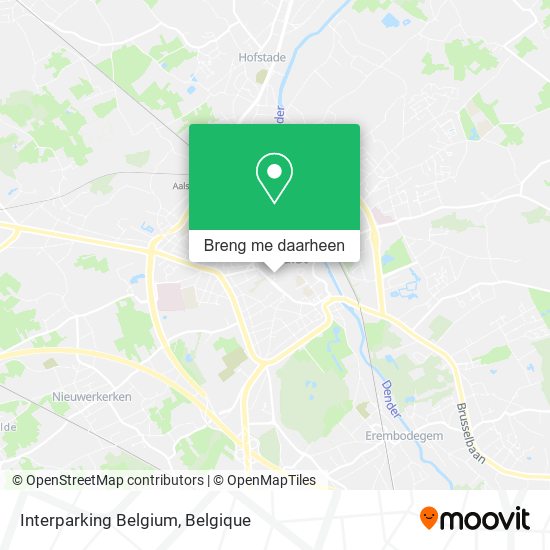 Interparking Belgium kaart