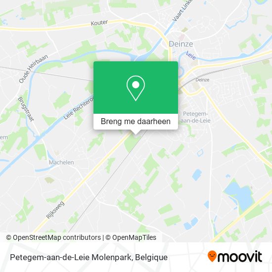 Petegem-aan-de-Leie Molenpark kaart