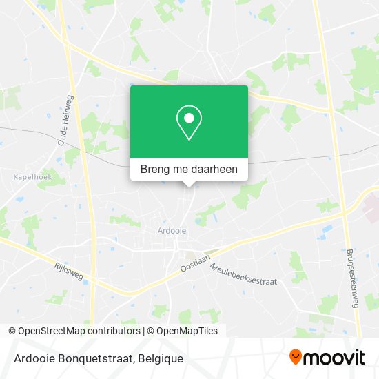 Ardooie Bonquetstraat kaart