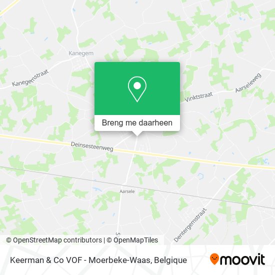 Keerman & Co VOF - Moerbeke-Waas kaart