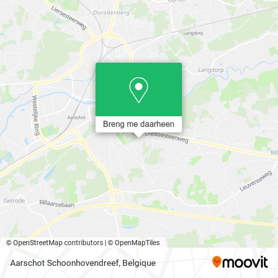 Aarschot Schoonhovendreef kaart