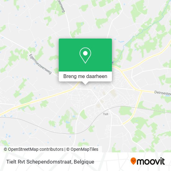 Tielt Rvt Schependomstraat kaart