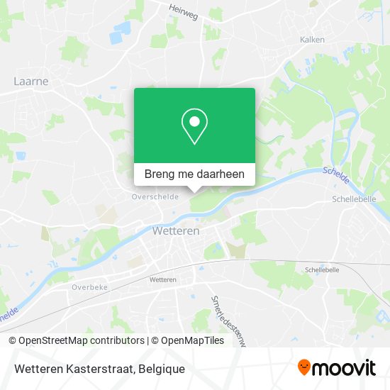 Wetteren Kasterstraat kaart
