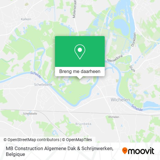 MB Construction Algemene Dak & Schrijnwerken kaart