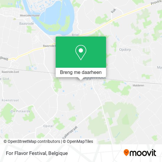 For Flavor Festival kaart