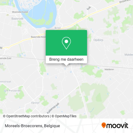 Moreels-Broecorens kaart