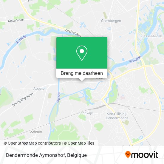 Dendermonde Aymonshof kaart