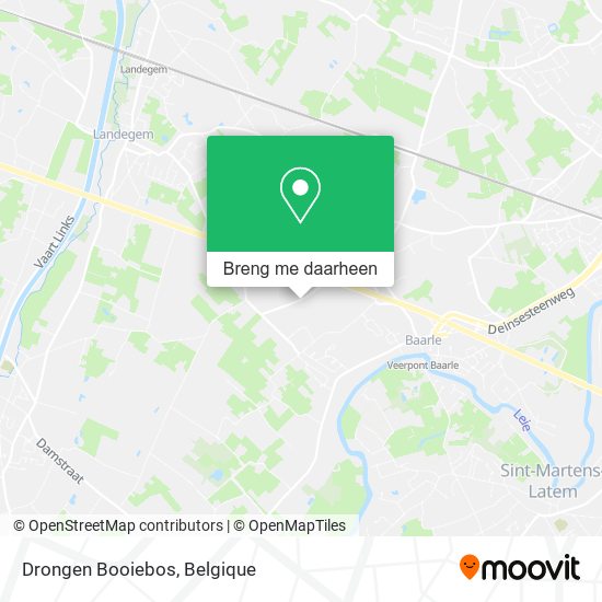 Drongen Booiebos kaart