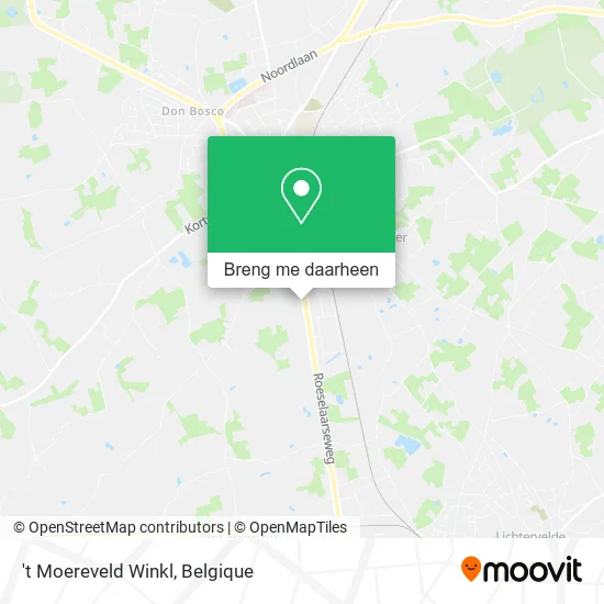 't Moereveld Winkl kaart