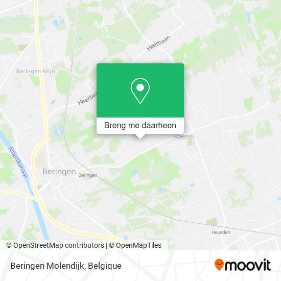 Beringen Molendijk kaart