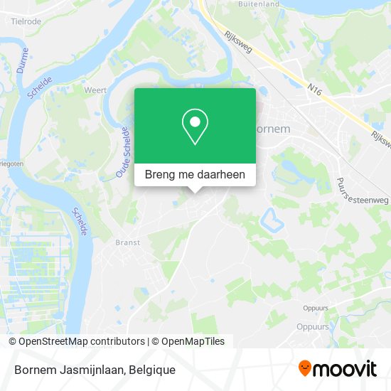 Bornem Jasmijnlaan kaart