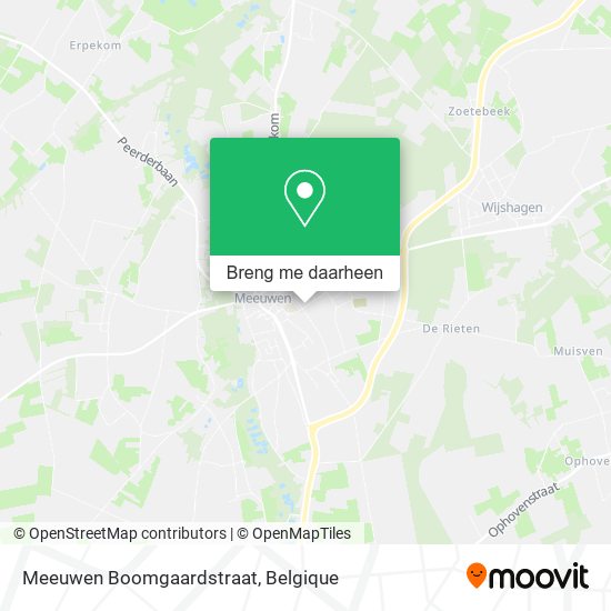 Meeuwen Boomgaardstraat kaart