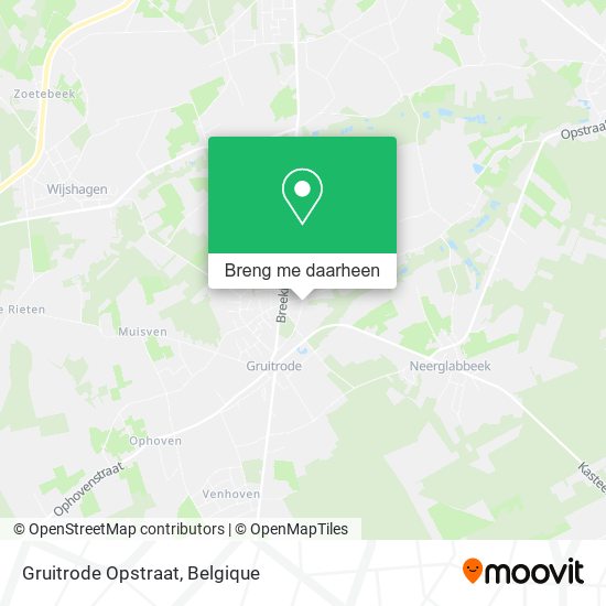 Gruitrode Opstraat kaart