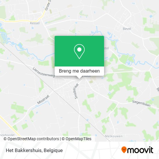 Het Bakkershuis kaart