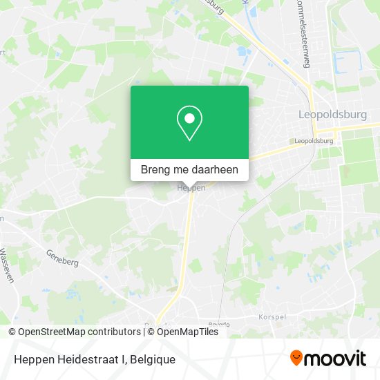 Heppen Heidestraat I kaart