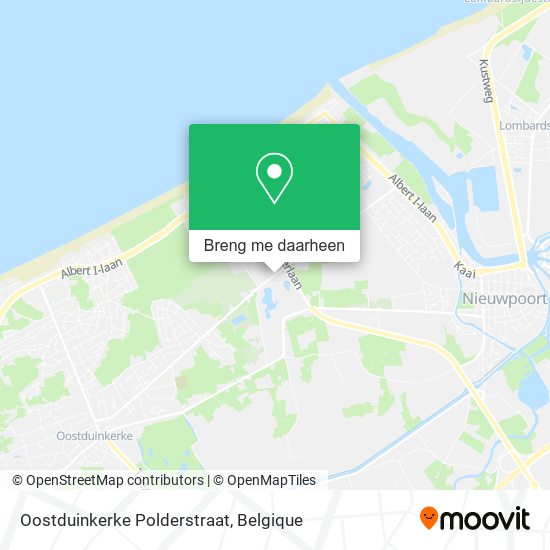 Oostduinkerke Polderstraat kaart