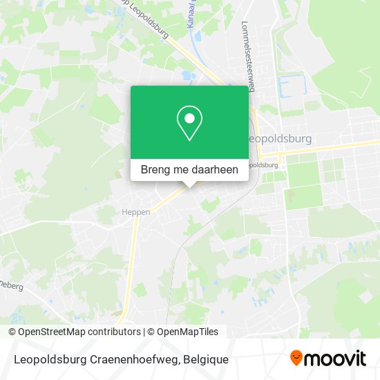 Leopoldsburg Craenenhoefweg kaart