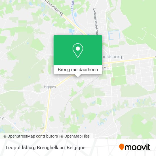 Leopoldsburg Breughellaan kaart
