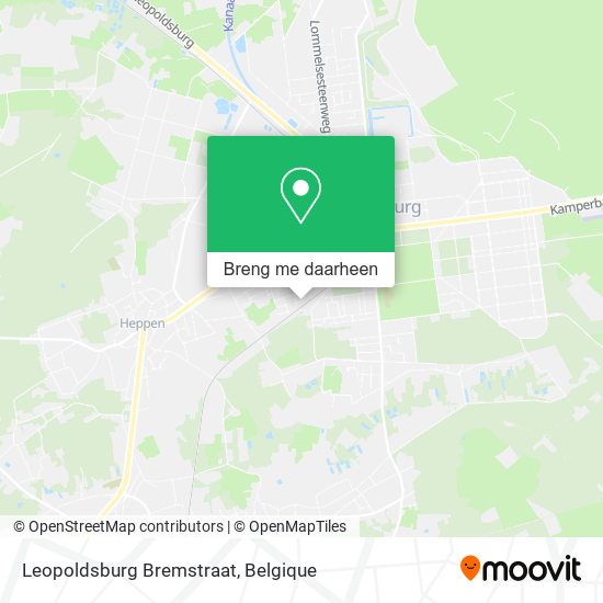 Leopoldsburg Bremstraat kaart
