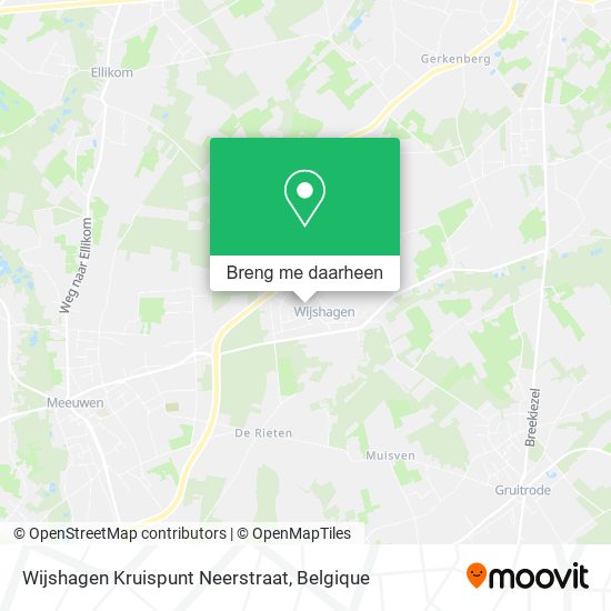 Wijshagen Kruispunt Neerstraat kaart