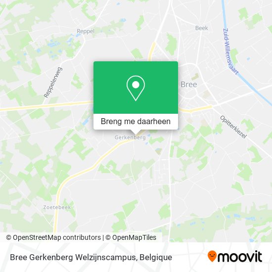 Bree Gerkenberg Welzijnscampus kaart