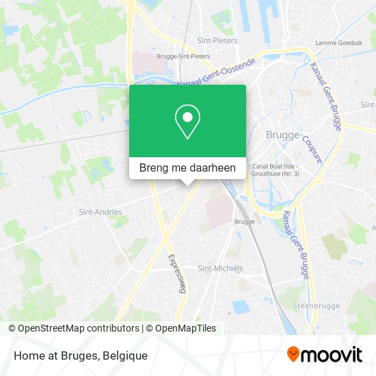 Home at Bruges kaart