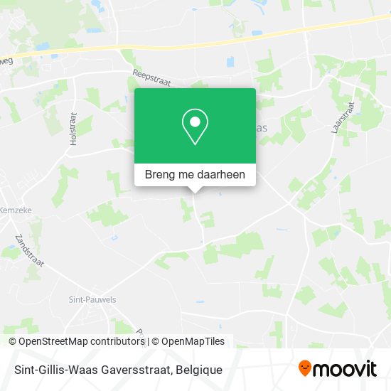 Sint-Gillis-Waas Gaversstraat kaart