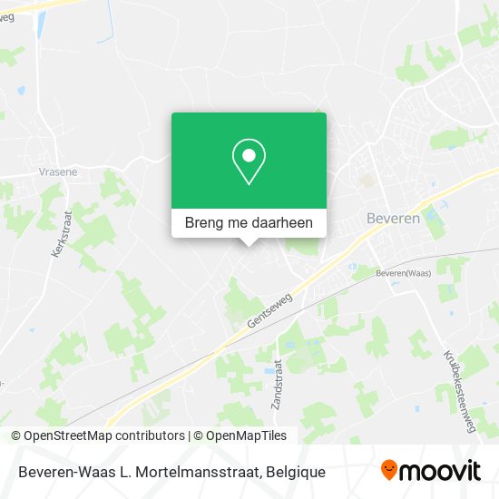 Beveren-Waas L. Mortelmansstraat kaart