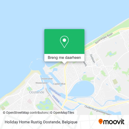 Holiday Home Rustig Oostende kaart