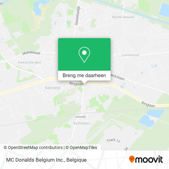 MC Donalds Belgium Inc. kaart