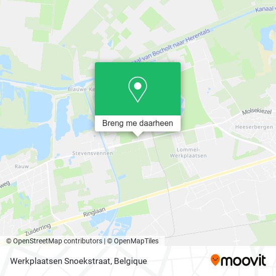 Werkplaatsen Snoekstraat kaart