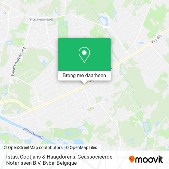 Istas, Cootjans & Haagdorens, Geassocieerde Notarissen B.V. Bvba kaart