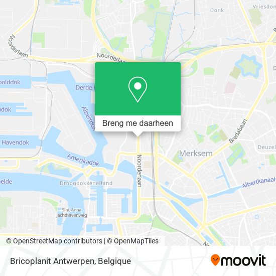 Bricoplanit Antwerpen kaart